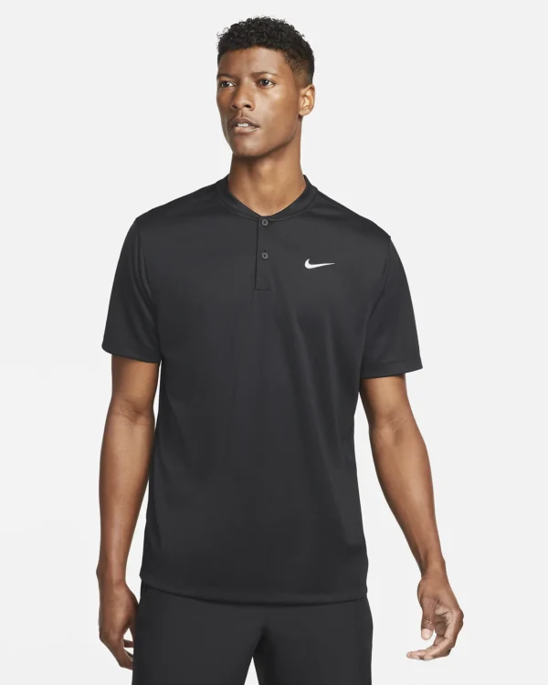 پلوشرت تنیس مردانه نایک NikeCourt Dri-FIT Blade- مشکی