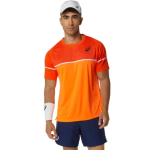 تی شرت تنیس مردانه اسیکس Asics Game SS TOP- نارنجی