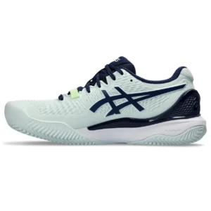 کفش تنیس زنانه اسیکس Asics Gel-Resolution 9 Clay- سفید/سرمه ای