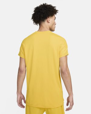 تی شرت تنیس مردانه نایک Nike Court Slam Dri-FIT- زرد