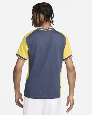 تی شرت تنیس مردانه نایک NikeCourt Heritage- آبی/زرد