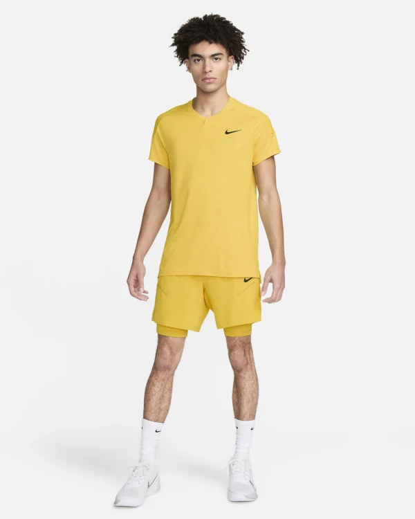 تی شرت تنیس مردانه نایک Nike Court Slam Dri-FIT- زرد
