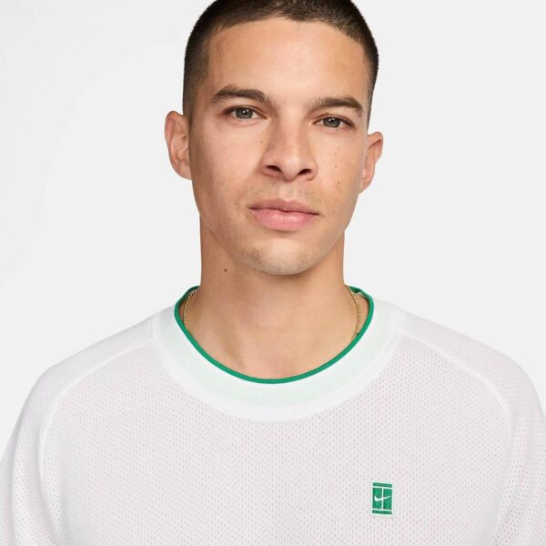 تی شرت تنیس مردانه نایک NikeCourt Heritage- سفید