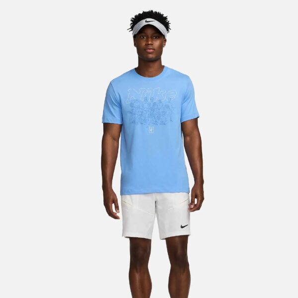 تی شرت تنیس مردانه نایک NikeCourt Dri-FIT- آبی