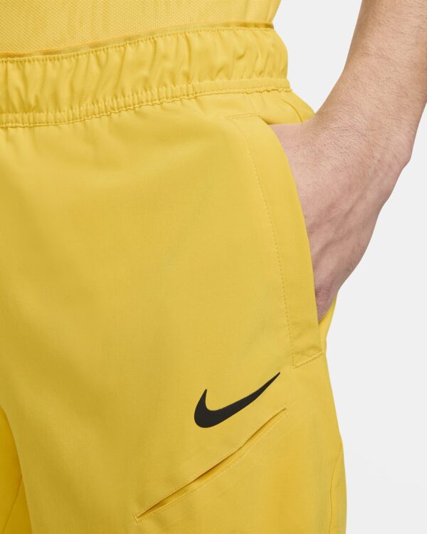 شلوارک تنیس مردانه نایک NikeCourt Slam Dri-FIT- زرد