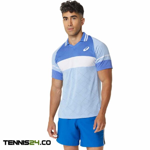 پلوشرت تنیس مردانه اسیکس Asics Match Actibreeze- آبی