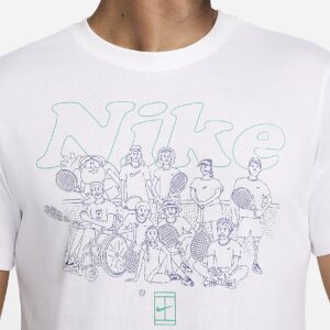تی شرت تنیس مردانه نایک NikeCourt Dri-FIT- سفید