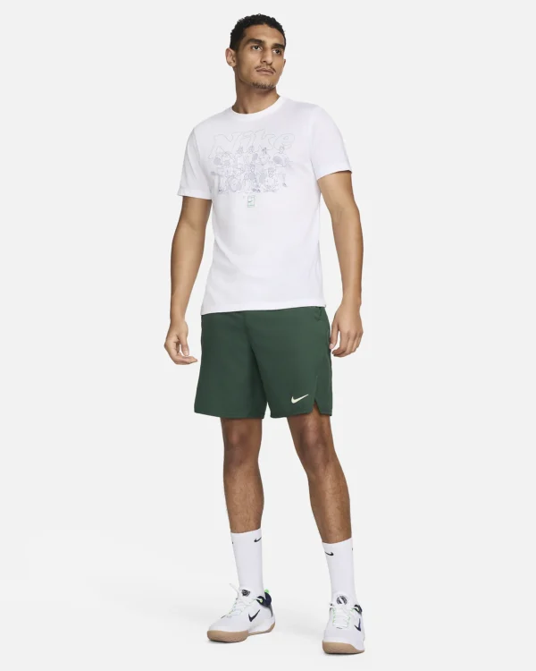 تی شرت تنیس مردانه نایک NikeCourt Dri-FIT- سفید