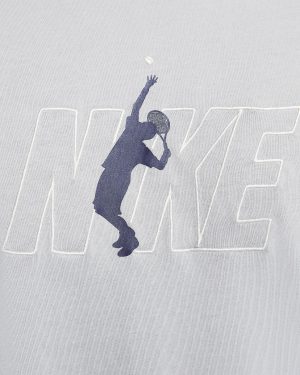 تی شرت تنیس مردانه نایک Nike Court Dri-FIT- طوسی