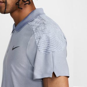 پلوشرت تنیس مردانه نایک NikeCourt Slam Dri-FIT ADV- آبی روشن