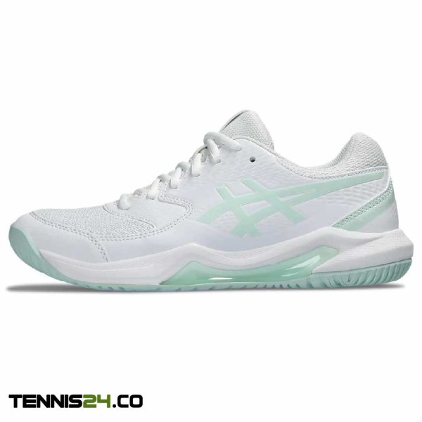کفش تنیس زنانه اسیکس Asics Gel-Dedicate 8- سفید/سبز