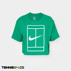 تی‌شرت تنیس زنانه نایک Nike Court Dri-FIT Heritage - سبز