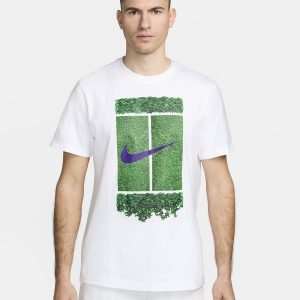 تی شرت تنیس مردانه نایک NikeCourt - سفید