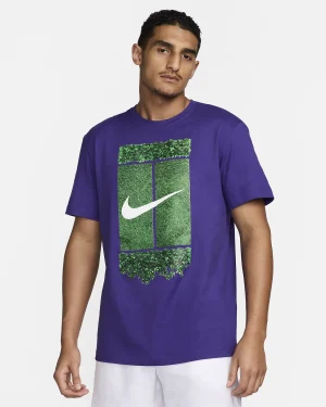 تی شرت تنیس مردانه نایک NikeCourt – بنفش تی شرت تنیس مردانه نایک NikeCourt – بنفش