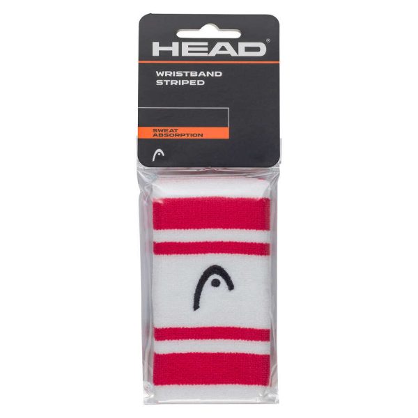 مچ‌ بند هد Head Wristband striped 5 - سفید سرخابی