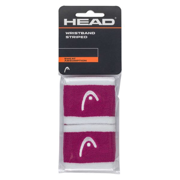 مچ‌بند هد Head Wristband Striped 2.5 - بنفش سفید