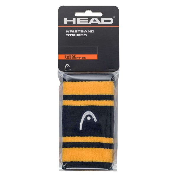 مچ‌ بند هد Head Wristband striped 5 – سرمه ای زرد