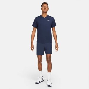 تی شرت تنیس مردانه نایک NikeCourt Dri-FIT Victory Men's Tennis Top- سرمه ای