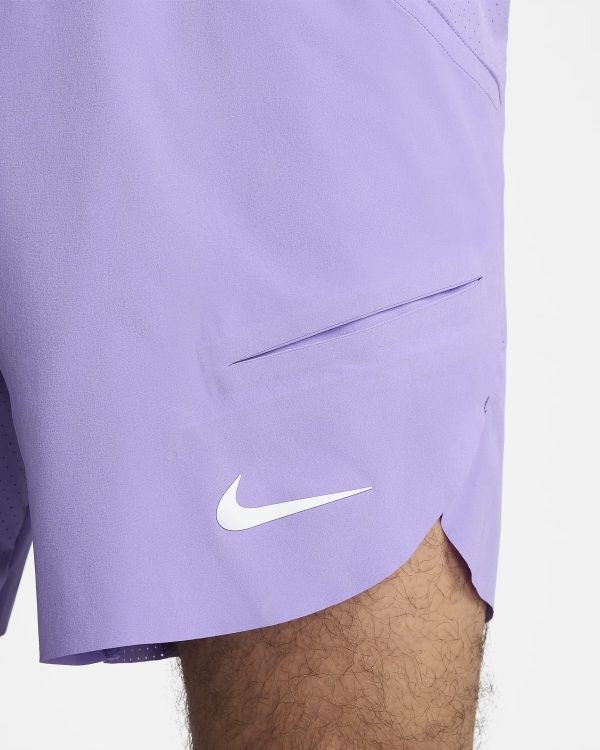 شلوارک تنیس نایک Nike Rafa Dri-FIT ADV 18 cm- بنفش