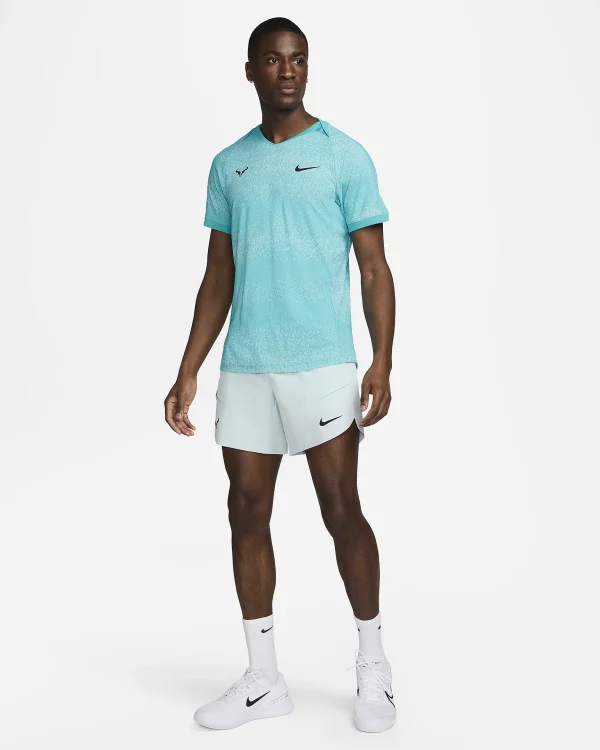 تی شرت نایک Nike Rafa Advantage Crew - آبی روشن - Image 7