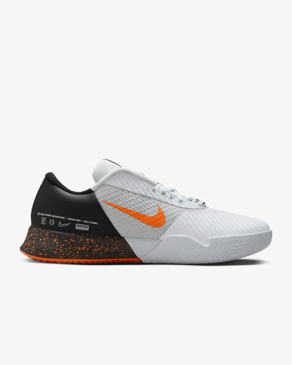 کفش تنیس مردانه نایک NikeCourt Vapor Pro 2 Premium Clay - طوسی