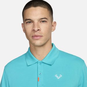 پلوشرت تنیس مردانه نایک - Nike Rafa Slim-Fit Polo - فیروزه ای - تصویر 6