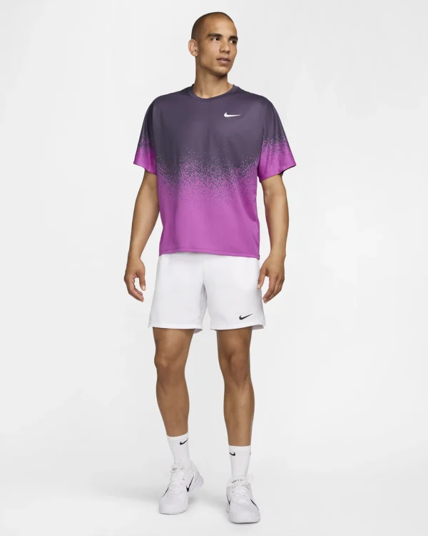 تی شرت تنیس نایک - NikeCourt Slam Dri-FIT - بنفش - Image 2