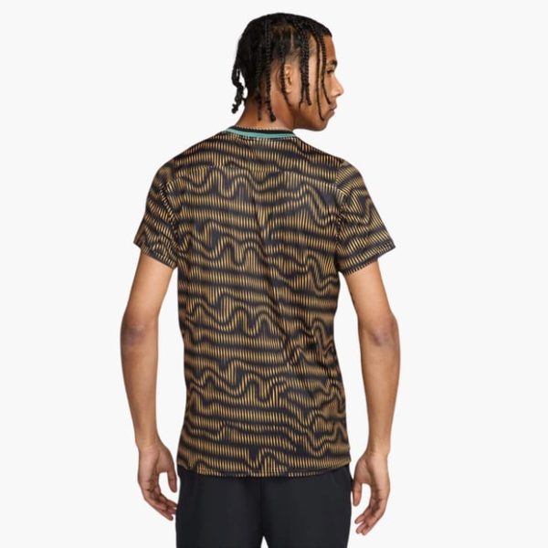 تی شرت تنیس مردانه نایک Nike Court Advantage DRI-Fit – مشکی/سبز - Image 3