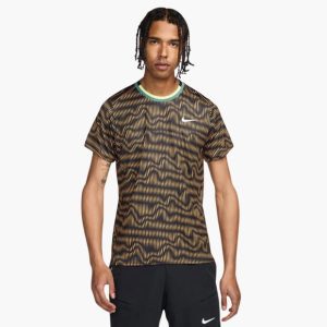 تی شرت تنیس مردانه نایک Nike Court Advantage DRI-Fit – مشکی/سبز