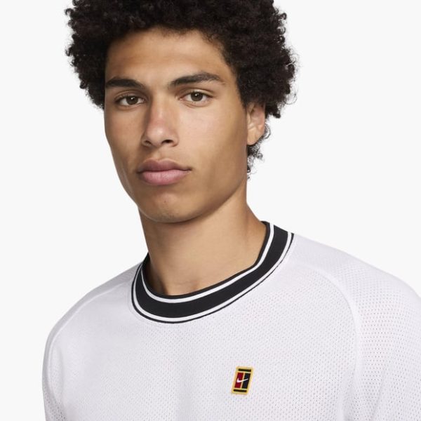 تی شرت تنیس مردانه نایک Nike Court Heritage T-Shirt - سفید