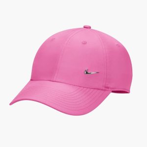 کلاه تنیس فلزی زنانه نایک Nike DRI-FIT Club Soft Metal Swoosh Hat- صورتی