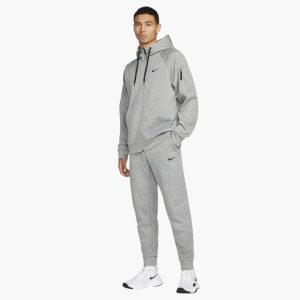 شلوار ورزشی تنیس مردانه نایک Nike Thermo-FIT Fitness Slim Fit Sweatpants- خاکستری - تصویر 3