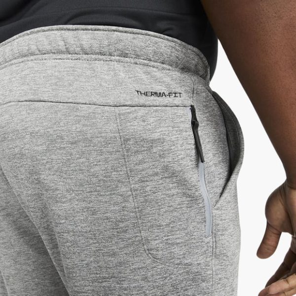 شلوار ورزشی تنیس مردانه نایک Nike Thermo-FIT Fitness Slim Fit Sweatpants- خاکستری - Image 12