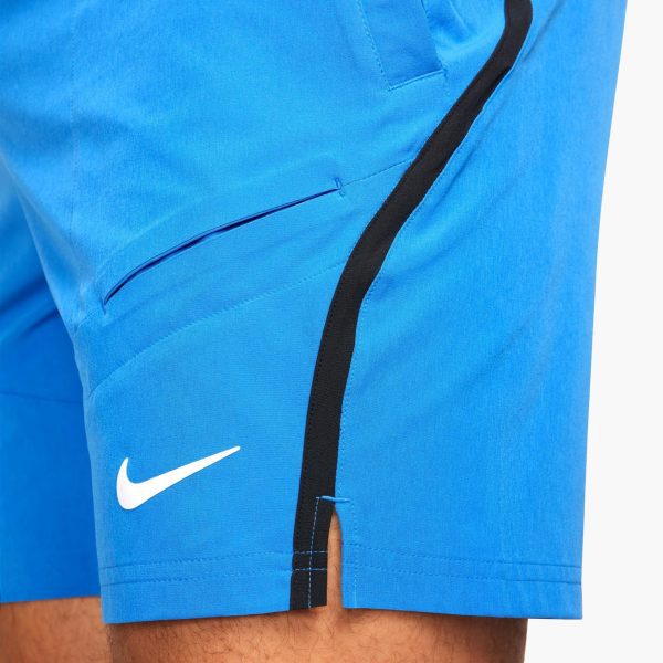 شلوارک تنیس مردانه نایک NikeCourt Advantage Dri-FIT 18 cm- آبی