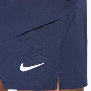 شلوارک تنیس مردانه نایک NikeCourt Advantage Dri-FIT 18 cm- آبی سرمه ای