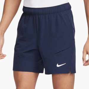 شلوارک تنیس مردانه نایک NikeCourt Advantage Dri-FIT 18 cm- آبی سرمه ای