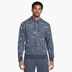 سویشرت تنیس مردانه نایک Nike Court Heritage DRI-FIT Sweatshirt- آبی/ خاکستری