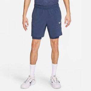 شلوارک تنیس مردانه نایک NikeCourt Slam Dri-FIT- سرمه ای