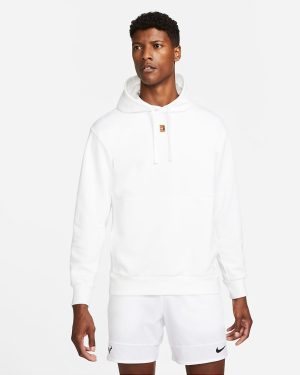 هودی تنیس مردانه نایک Nike Court Fleece - سفید