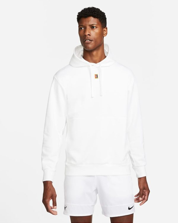 هودی تنیس مردانه نایک Nike Court Fleece  - سفید