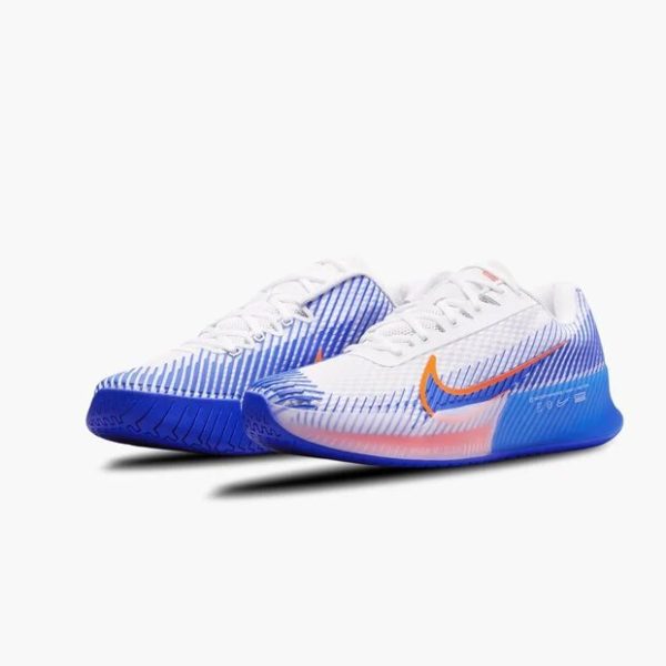 کفش تنیس مردانه نایک Nike Court Air Zoom Vapor 11 Tennis Shoes- سفید/ آبی