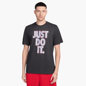 تی شرت تنیس مردانه نایک Nike Sportswear Just Do It T-Shirt - مشکی Nike Sportswear Just Do It T-Shirt