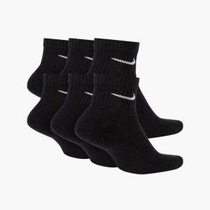 جوراب تنیس نایک Nike Unisex Everyday Cushioned Ankle Socks 6-pack – پک شش تایی – مشکی