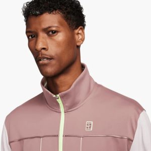 سویشرت تنیس مردانه نایک Nike Court Heritage Men's Jacket- صورتی - تصویر 4