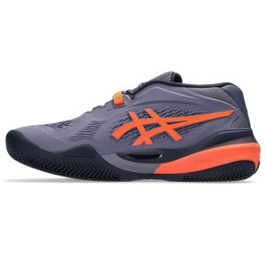 کفش تنیس مردانه اسیکس – Asics GEL-RESOLUTION X CLAY- خاکستری/نارنجی