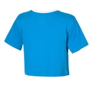 تی شرت تنیس زنانه نایک Nike Heritage Dri-FIT Crop- آبی - تصویر 4