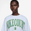 هودی ورزشی زنانه نایک NikeCourt Phoenix Fleece - آبی - Image 4