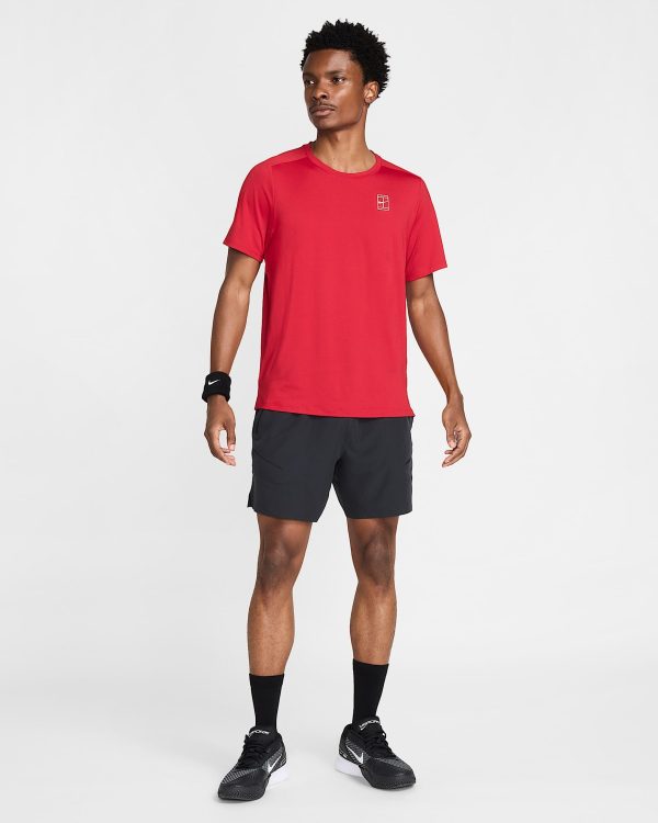 تی شرت تنیس مردانه نایک NikeCourt Advantage Dri-FIT- قرمز - Image 4