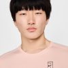 تی شرت تنیس مردانه نایک NikeCourt Advantage Dri-FIT- صورتی - Image 5