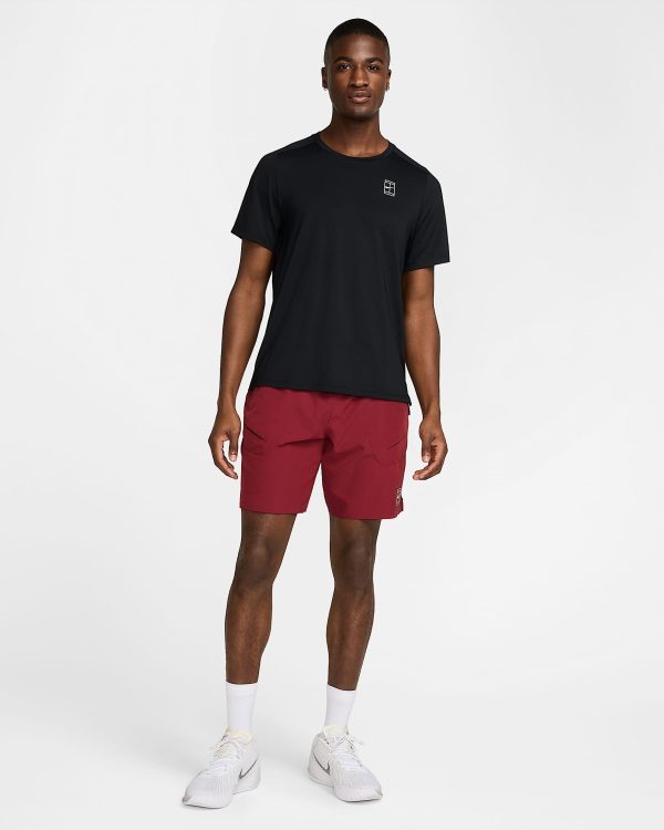 تی شرت تنیس مردانه نایک NikeCourt Advantage Dri-FIT- مشکی - Image 2